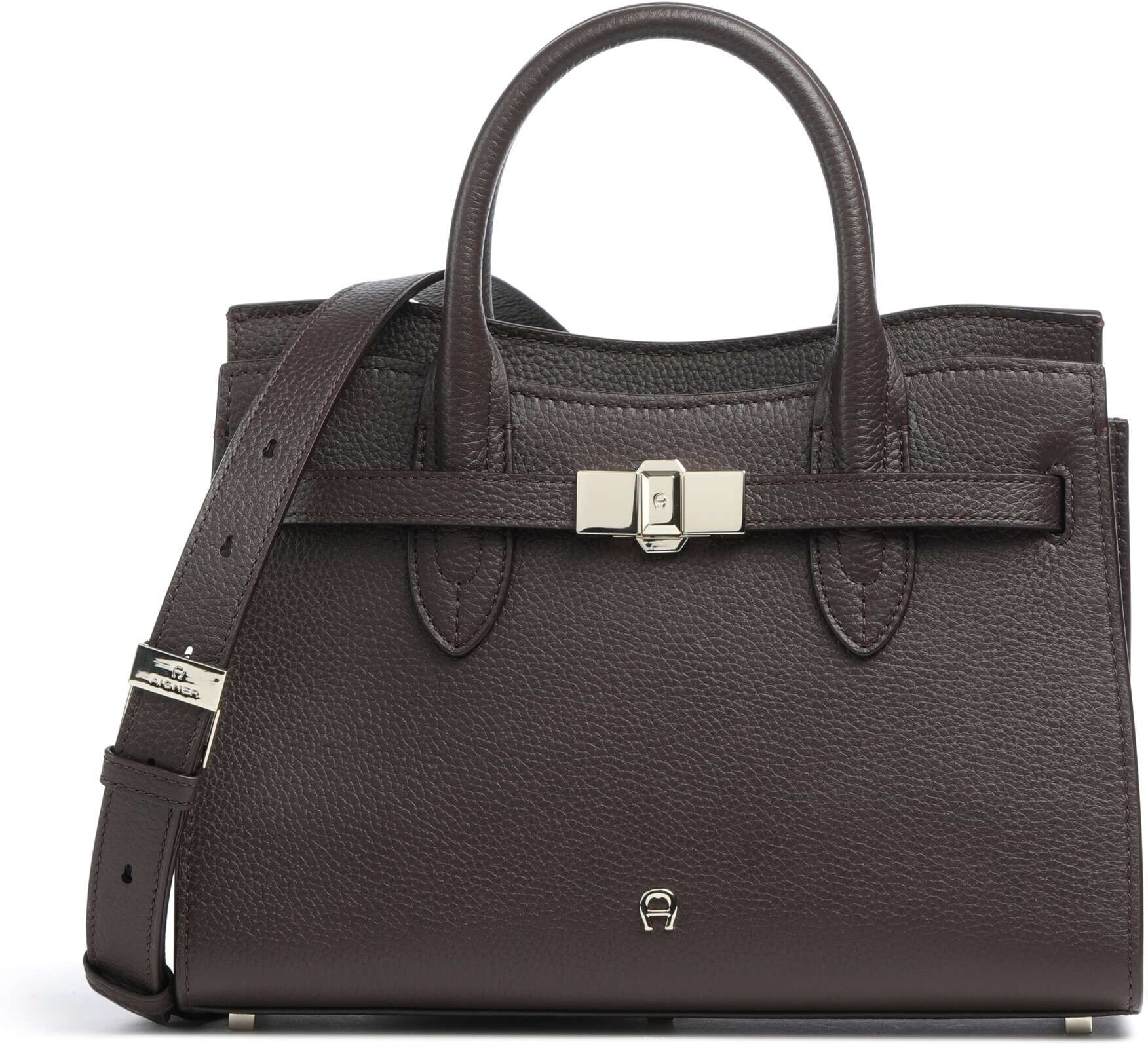 Aigner Farah M Handtasche aus Leder, braun
