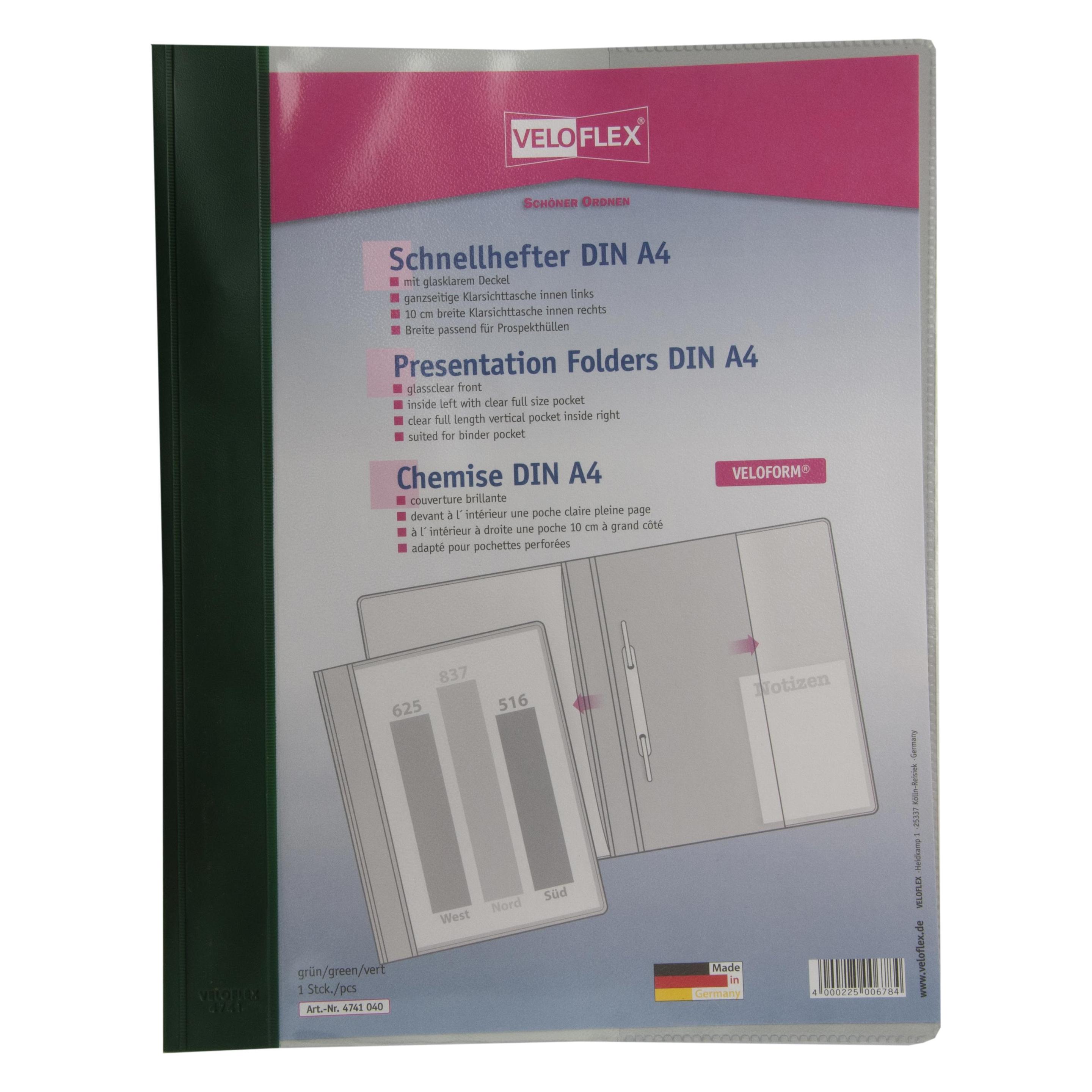 Veloflex Schnellhefter VELOFORM A4 grün (A4) (4741040)