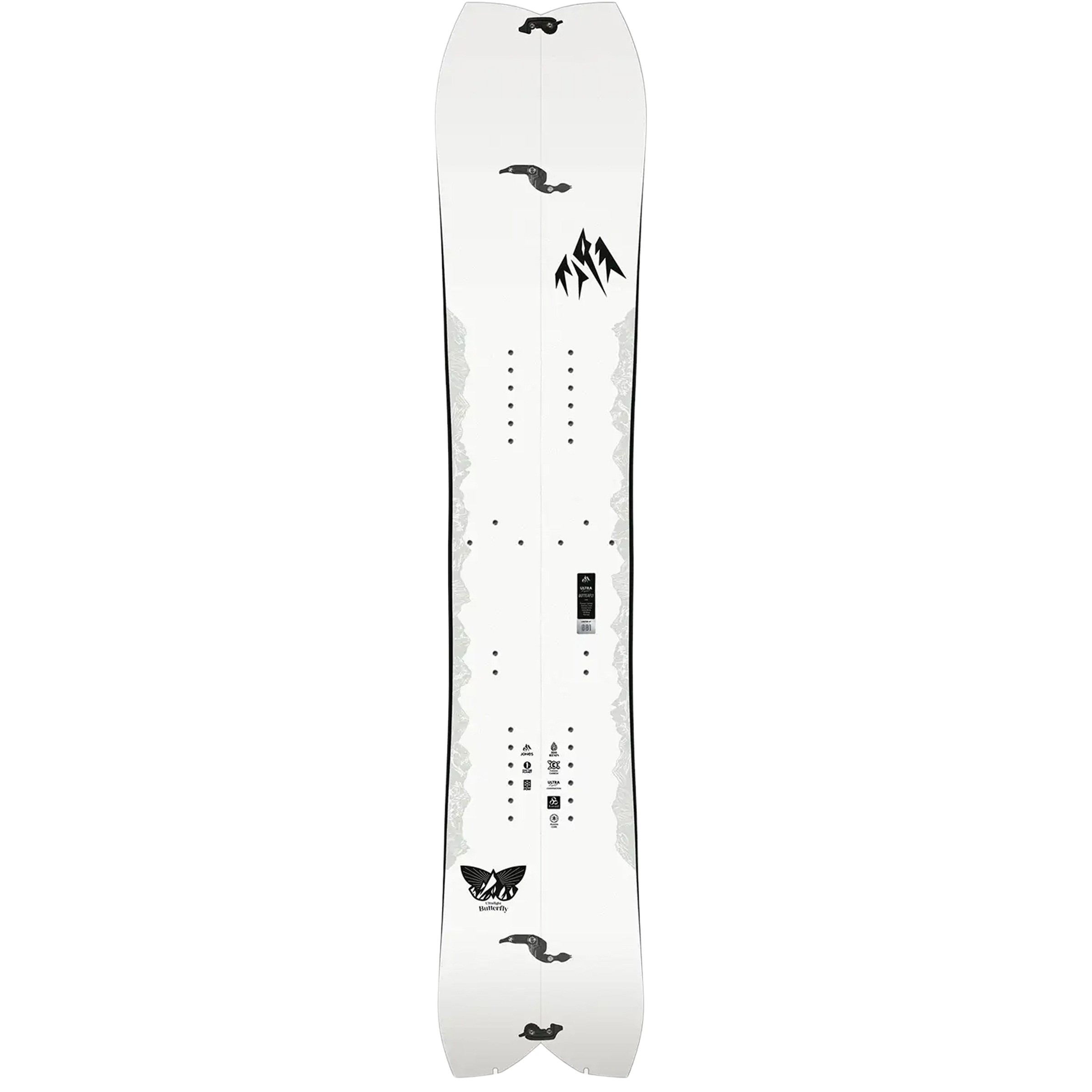 Jones Ultralight Butterfly Splitboard 26/27 Splitboards weiss Größe 158cm Splitboard