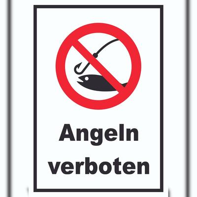 HB-Druck Angeln verboten Schild A0 (841x1189mm)