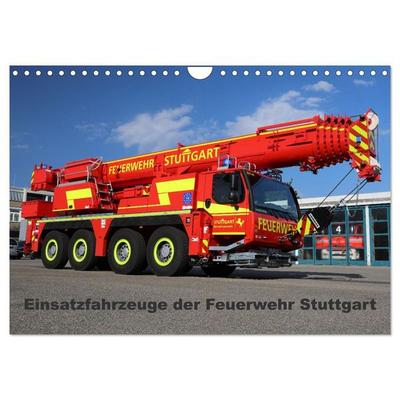 Einsatzfahrzeuge der Feuerwehr Stuttgart (Wandkalender 2027 DIN A4 quer), CALVENDO Monatskalender