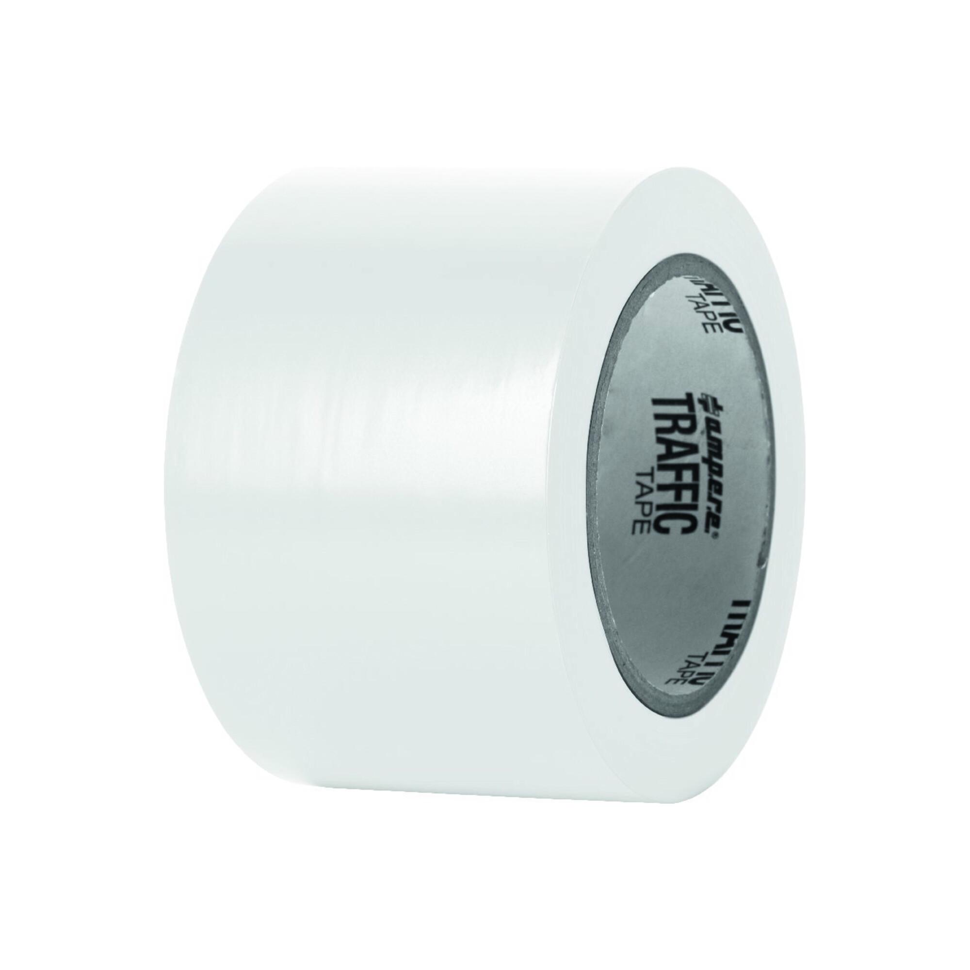 A.M.P.E.R.E. Traffic Tape Standard 0,15 mm Dicke 75mm x 33m Weiß (10768)