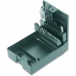 Cimco, Gewindeschneider + Gewindebohrer, HSS-Gewindebohrer DIREKTSCHNEIDER-Set M3-12, in Metallkassette