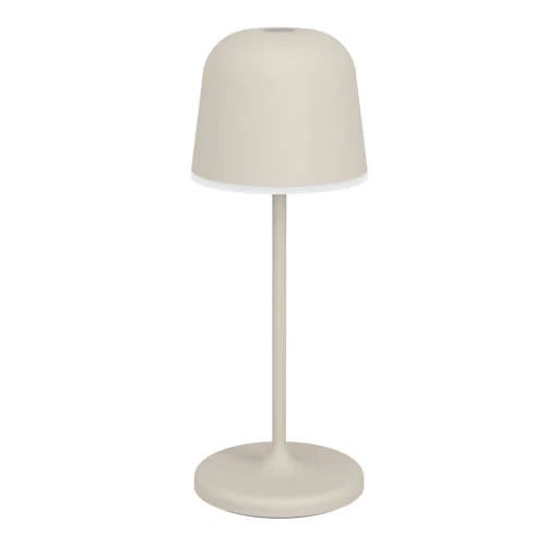 Eglo Mannera oplaadbare tafellamp beige/wit/bruin met LED en dimfunctie