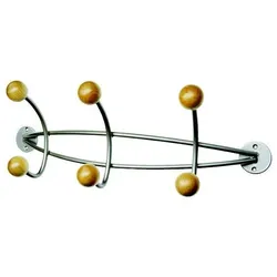 Alco, Kleiderhaken + Wandgarderobe, Wand-Kleiderhaken silber