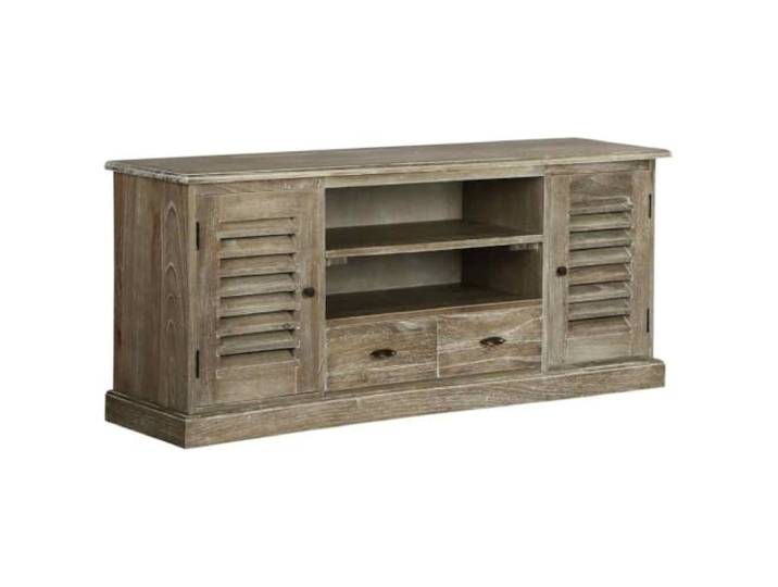 GKMBCVDFR TV-Schrank aus Massivem Mindiholz, 145x35x60 cm, Retro-Sideboard Massivholz, Retro-Design, viel Stauraum, einfacher Aufbau, einzigartige Holzmaserung