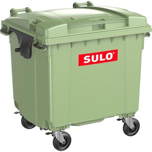 Sulo Müllcontainer Citybac 1100 FD, grün, mit Flachdeckel, 1100 Liter
