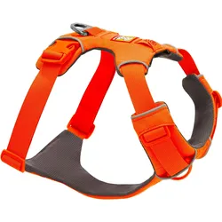 Ruffwear Front Range Hundegeschirr, leuchtend orange, Grösse S (S, Hund), Halsband + Leine