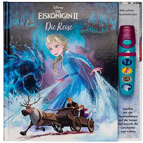 Phoenix International Publications (pikids) - Disney Die Eiskönigin 2 - Interaktives Taschenlampen-Soundbuch mit 5 Geräuschen und Glitzerseiten für Kinder ab 3 Jahren - Preis vom 01.10.2026 17:08:56 h