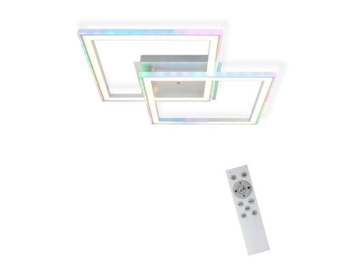 Plafonnier en fer aluminium blanc 44.5x44.5x6.5cm led rgb 35w