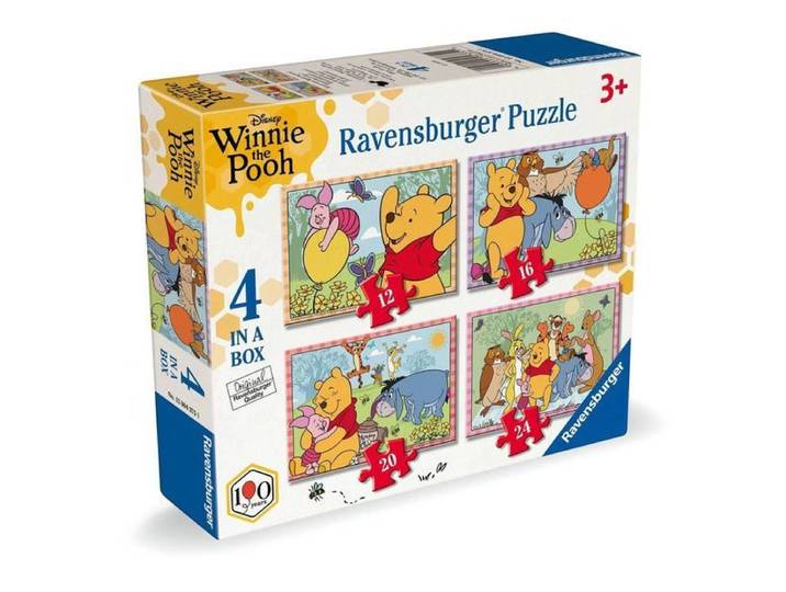 Ravensburger Winnie the Pooh - Puzzelset - 4 puzzels (12-16-20-24 st.)
