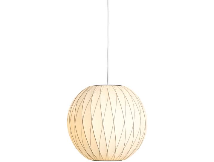 Designer-Pendellampe HAY Nelson Ball E27 D 33 cm - Farbe: offwhite - Material: Polymer