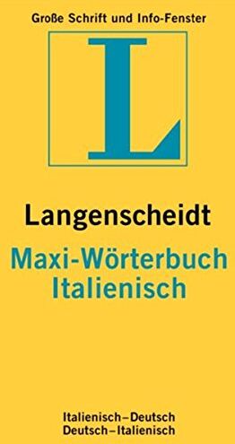 DIV - Langenscheidt Maxi-Wörterbücher / Langenscheidt Maxi-Wörterbücher: Italienisch-Deutsch /Deutsch-Italienisch - Preis vom 09.10.2026 07:28:09 h