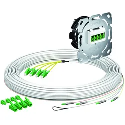 LWL Kabel: Kaiser Teilnehmeranschluss Gf-TA E3S Connect® UP 4xF LC/APC DX L=20m HÜP