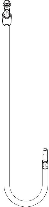 Hansgrohe Anschlußschlauch 900 mm 96511000 für Auszugauslauf chrom