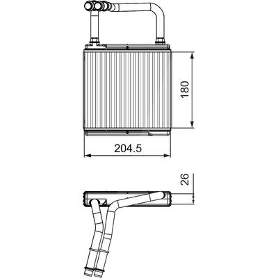 Valeo Wärmetauscher, Innenraumheizung [Hersteller-Nr. 811526] für Mercedes-Benz