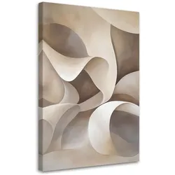 LEINWANDBILD Abstraktion Gewundene Formen Minimalismus 70x100cm