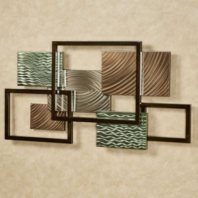 Copper Art Inc. Framed Array II Metal Wall Sculpture Bronze , Bronze