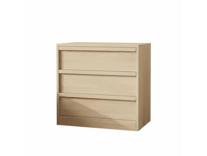 4-Schubladen-Kommode aus Holz – Moderne Kommode mit großem Stauraum für Schlafzimmer, Wohnzimmer & Flur – Höhe 100 cm – Farbe: Eiche Natur oder Weiß