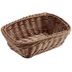 APS Tisch- und Buffetkorb/ Brot-/ Obstkorb, eckig23 x 17cm, H: 8 cm