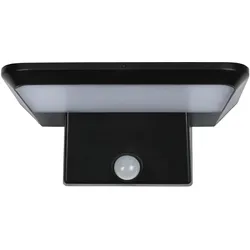 ProPlus, Gartenbeleuchtung, 2er-Set Solar Aussen-Wandleuchte, PIR-Sensor, IP44, schwarz (800 lm, IP44)
