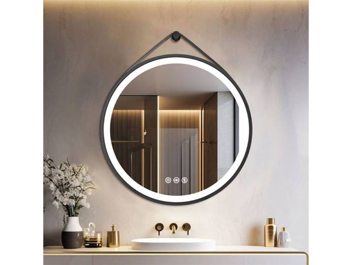 Miroir Salle de Bain - UNHO - 80cm - LED Dimmable - Anti-buée - IP66