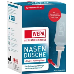Wepa Nasendusche mit 10x2.95G Nasenspülsalz 1 P