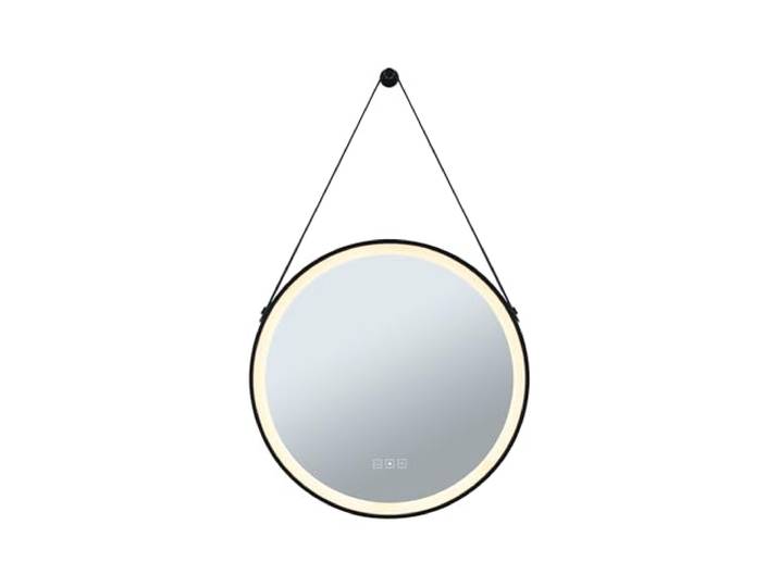 Paulmann 71089 Miroir lumineux LED Mirra IP44 White Switch 750lm 230V 11\,5W gradable Noir\, Miroir luminaire de salle de bain