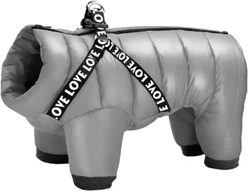 Inspire Essentials CozyPaws Winter Dog Coat With Built In Harness Warm Cotton Jacket f