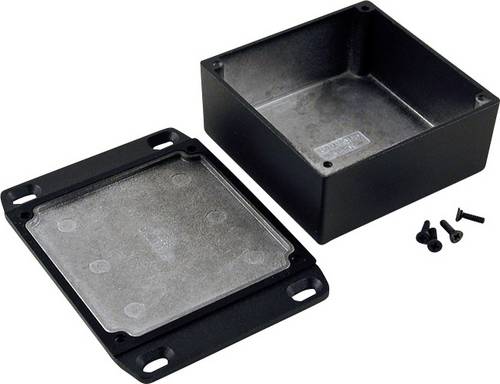 Hammond Electronics 1590WYFLBK Universal-Gehäuse 92 x 92 x 42 Aluminium Schwarz 1St.