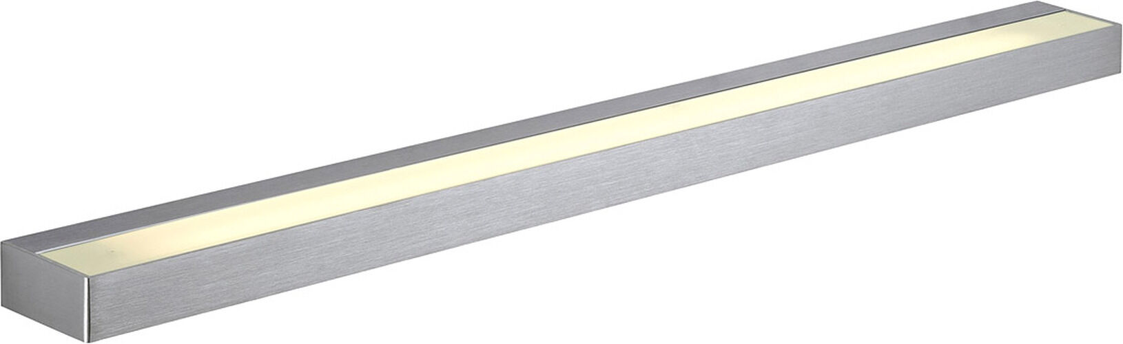 Slv Sedo Led 21 Wandleuchte, Eckig Alu-Brushed, Glas Satiniert - Wand- Und Deckenleuchten