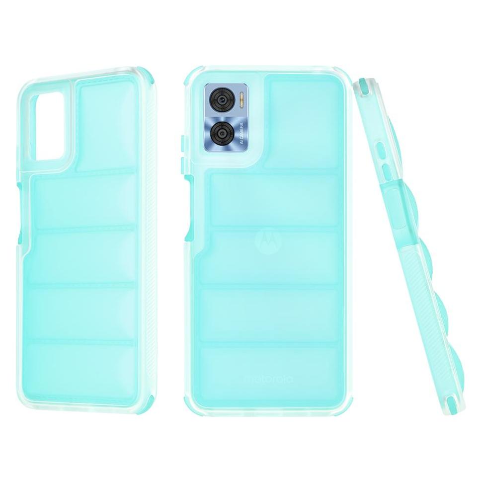 Techsuit - Wave Shield - Motorola Moto E22 / Moto E22i - Turquoise (Motorola Moto E22, Motorola Moto E22i) (56354026)