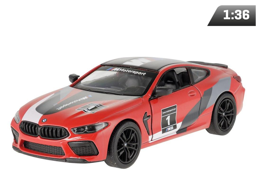 CARMOTION BMW M8 Competition Coupé Modelauto 1:38, Rood