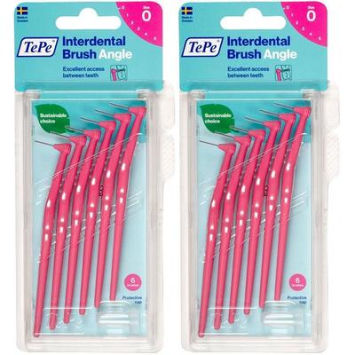 Tepe Angle Interdentalbürste 0,4mm pink 2x 2x6 St Zahnbürste