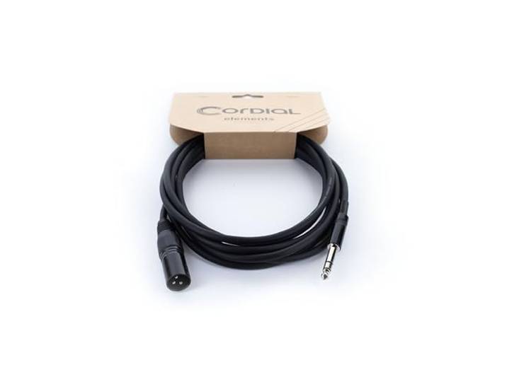 Audiokabel XLR mannelijk/jack stereo - 1 m
