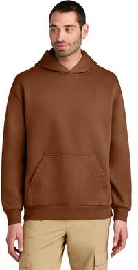 District DT6150 V.I.T. Heavyweight Fleece Hoodie in Baked Clay size Small   Cotton/Polyester Blend