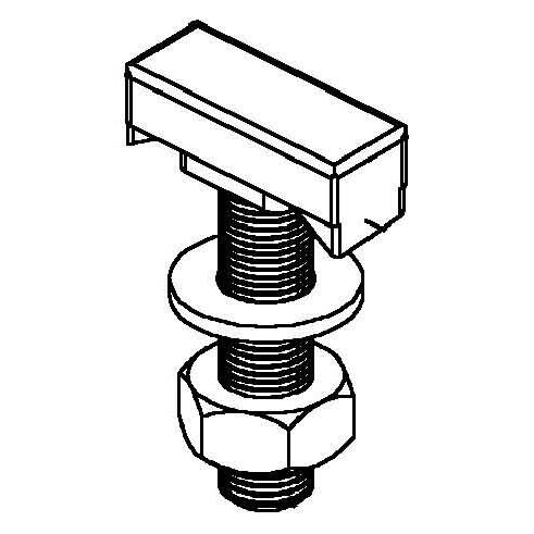 Niedax NIE HK510/50 Hakenkopfschraube M10 L50mm blaupassiviert DIN 50 961 (HK510/50)