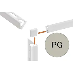 Schlüter Systems JOLLY-AC Außenecke 90° Aluminium PG - Pastellgrau Höhe: 12,5 mm