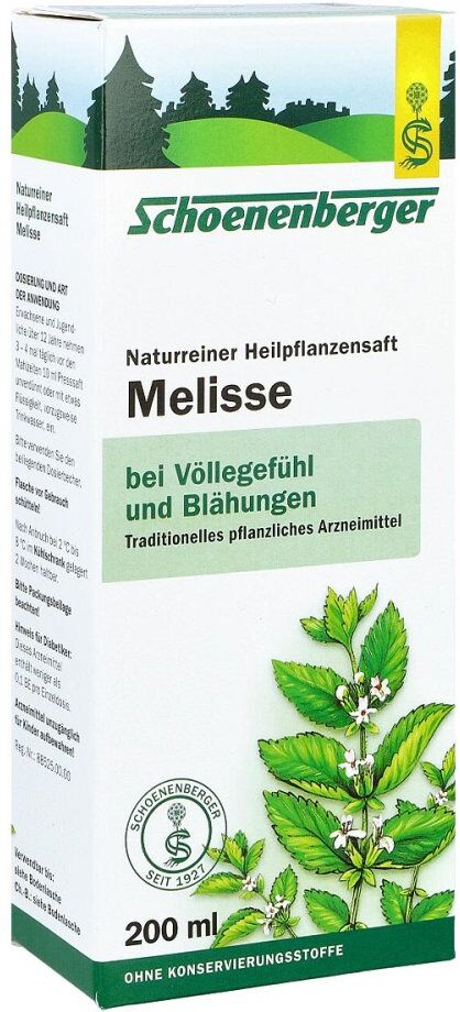 Schoenenberger Naturreiner Heilpflanzensaft Melisse