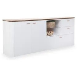 Sideboard SANSIBAR VISTRA (BHT 210x85x42 cm) - weiß - BHT 210x85x42 cm