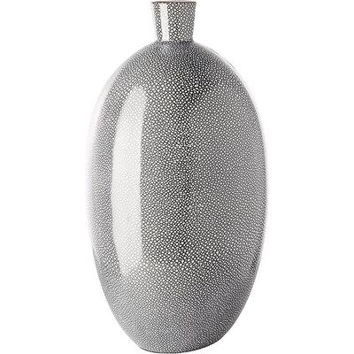 Bodenvase GILDE "Vase Athina bauchig", grau, B:28cm H:48cm T:28cm, Porzellan, Vasen