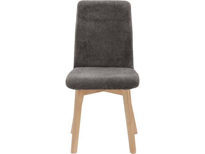 4-Fussstuhl MASSIVLINE & MORE Enns, Stuhl, Esszimmerstuhl, Küchenstuhl , braun (braun, braun), B:47cm H:92cm T:60cm, Polyester, Stühle, 4-Fussstuhl, Gestell Buche auf Dekor gebeizt