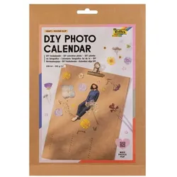 folia DIY Fotokalender »KRAFT POSTER CLIP« A4 kraft, 22x32.5 cm
