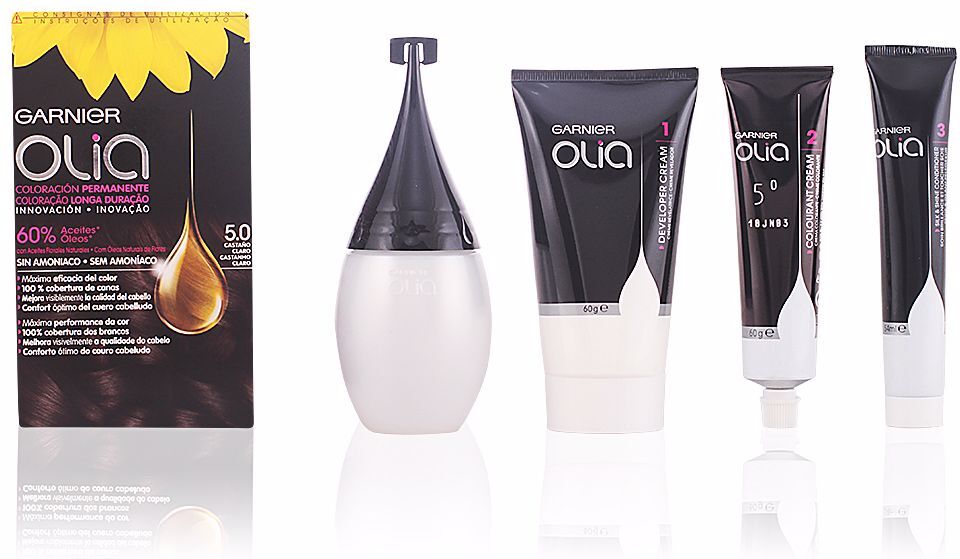 Garnier Olia Coloración Permanente #5,0 Castaño Claro lote