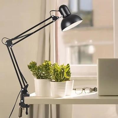 Inspired Finds Adjustable Clamp LED Study Table Lamp Folding Desk Light For School Work Office Nail Gel Station white
