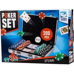 Clown games Poker Set Alu Koffer 200 Teilig (Englisch, 2 - 6 Spieler)