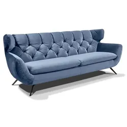 Portobello Sofa Chester Stoff Sky 3-Sitzer
