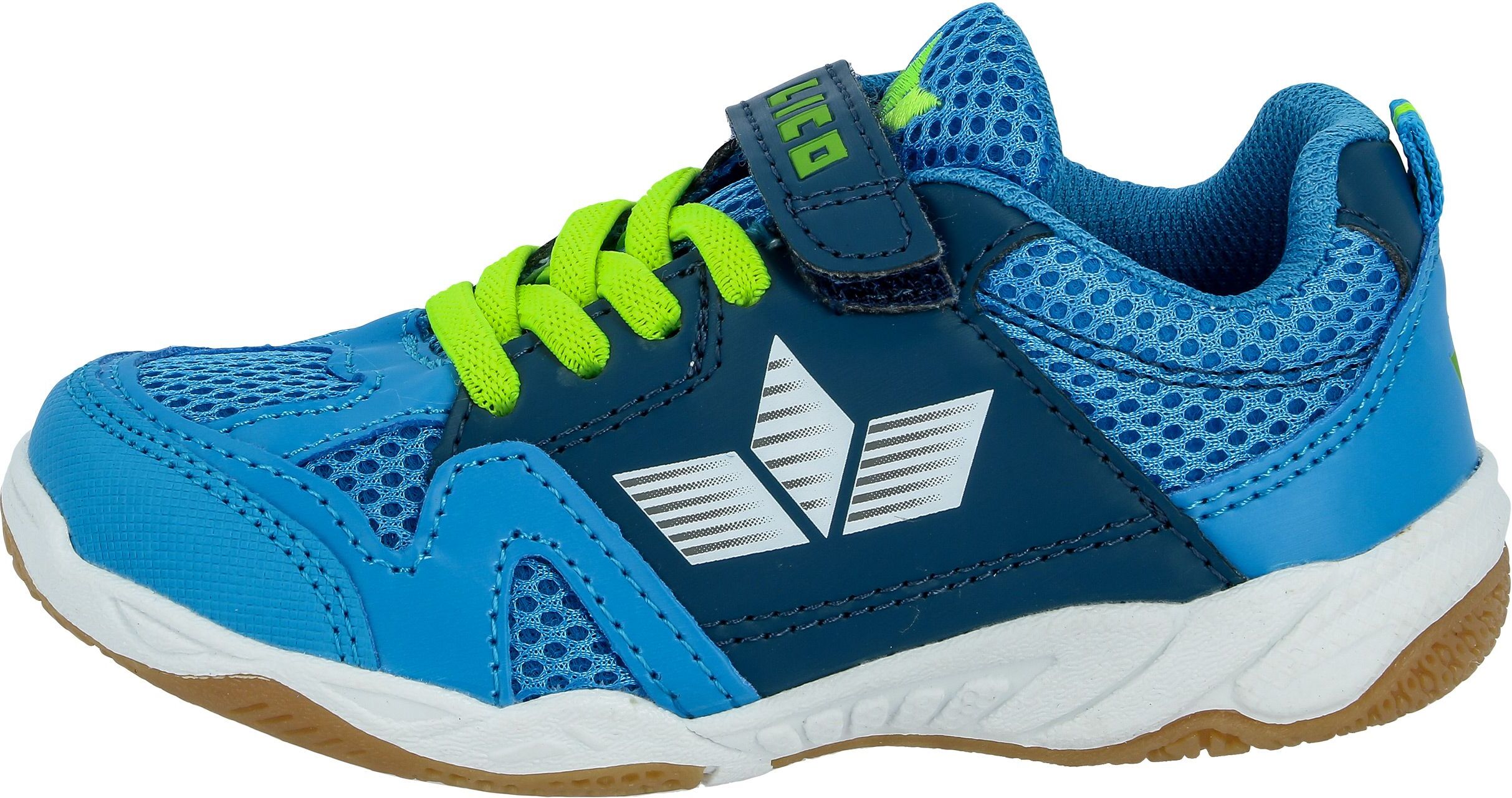 Indoorschuh LICO "Kindersportschuh Sport VS", Jungen, Gr. 27, blau, Synthetik, Schuhe Indoorschuh blau 27