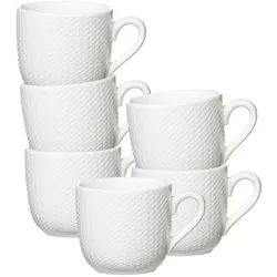 ESPRESSOTASSEN Saphir weiß 80 ml 6er Set