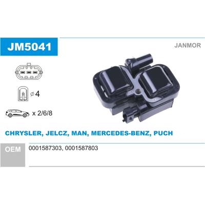 JANMOR Zündspule jm5041 für Mercedes